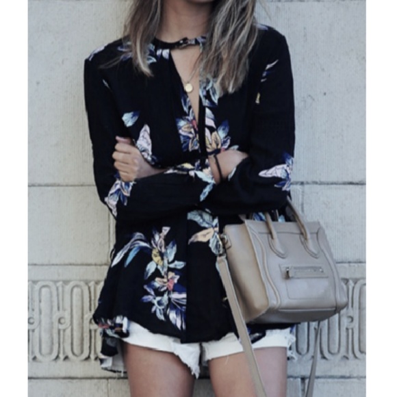 BB&KK Tops - Floral Blouse 2X Semi Sheer Tunic